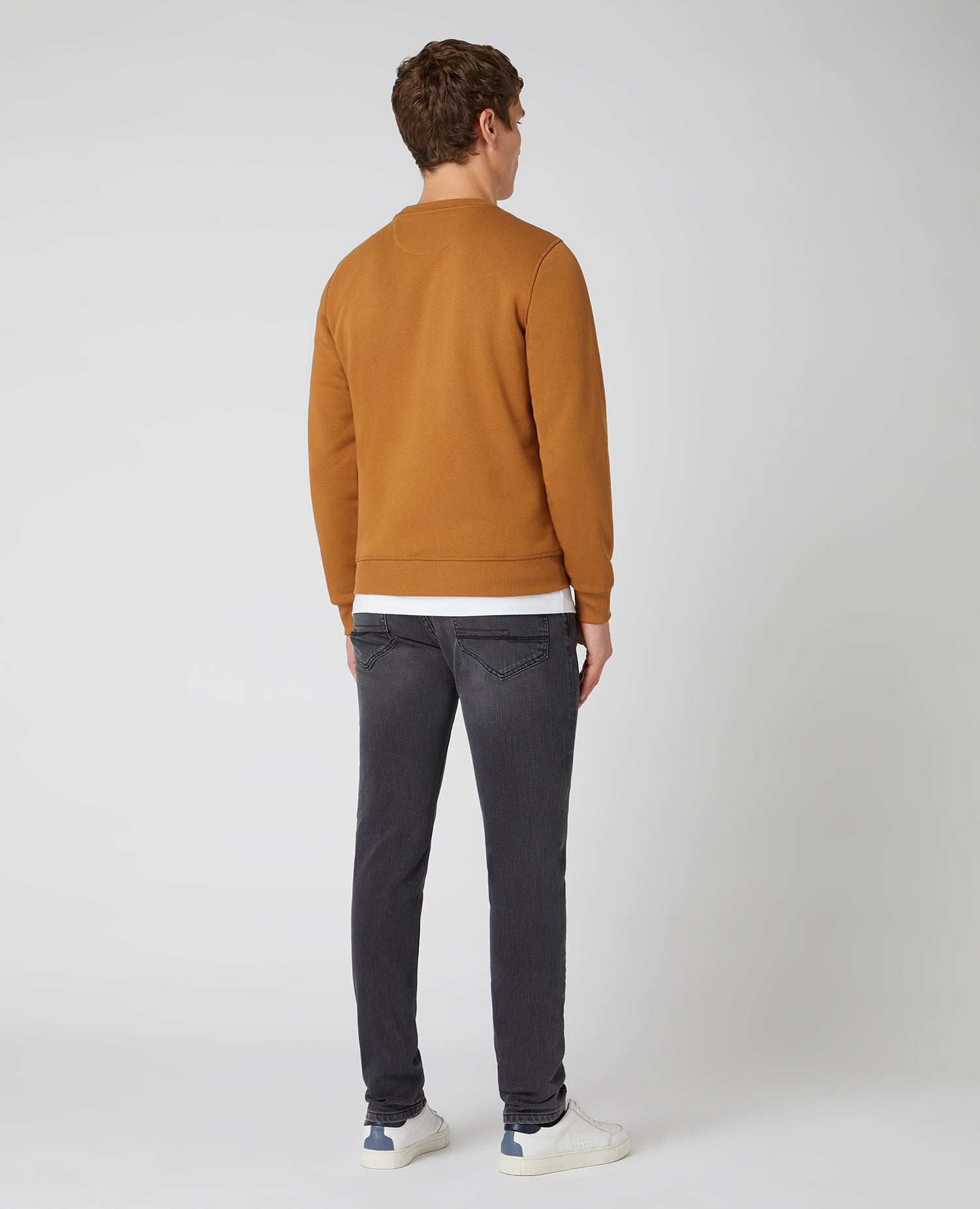 Tapered Fit Cotton-Blend Sweatshirt