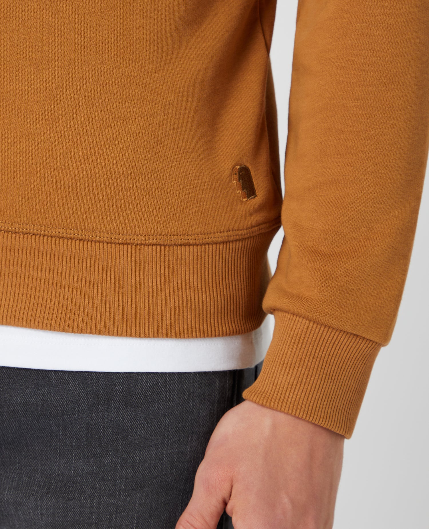 Tapered Fit Cotton-Blend Sweatshirt