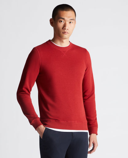 Tapered Fit Cotton-Blend Sweatshirt