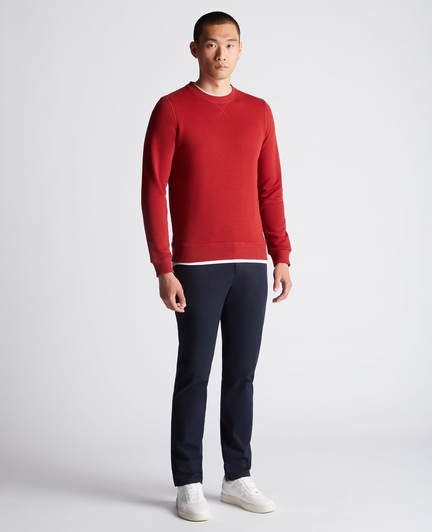 Tapered Fit Cotton-Blend Sweatshirt