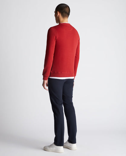 Tapered Fit Cotton-Blend Sweatshirt