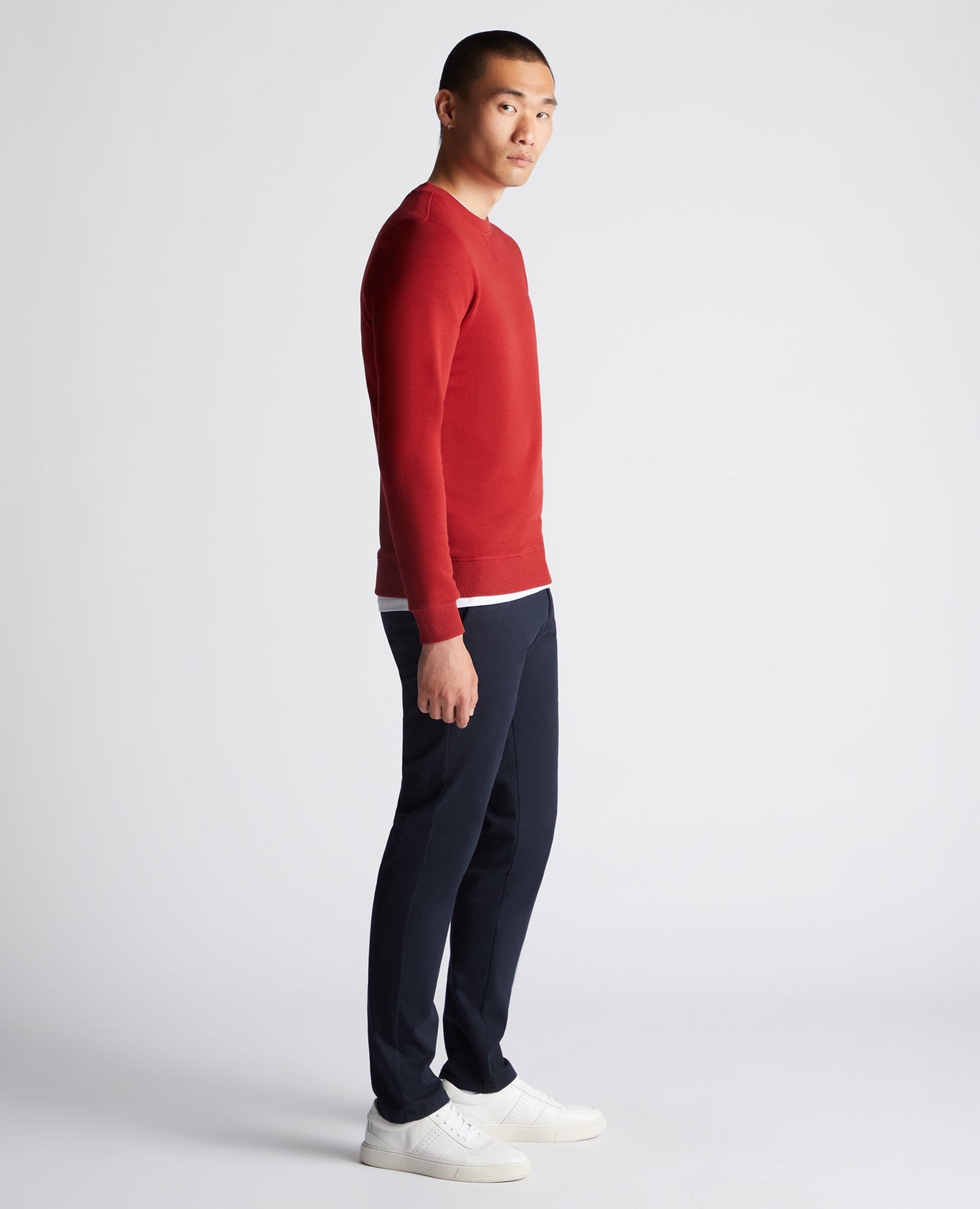 Tapered Fit Cotton-Blend Sweatshirt