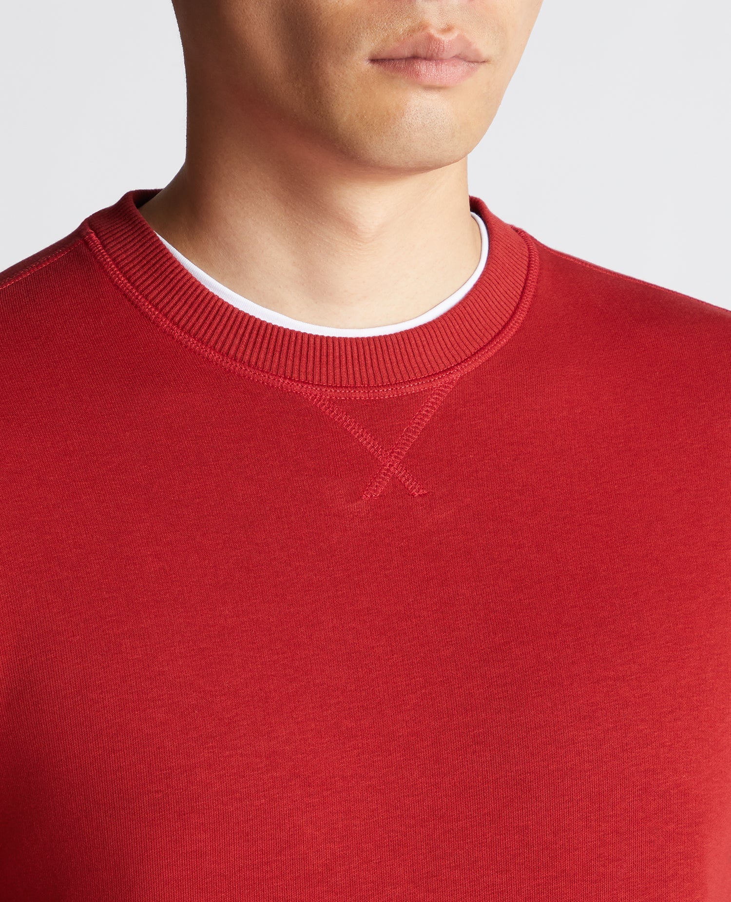 Tapered Fit Cotton-Blend Sweatshirt