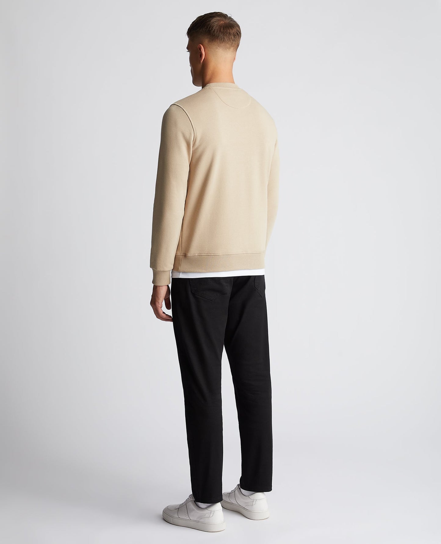 Tapered Fit Cotton-Blend Sweatshirt