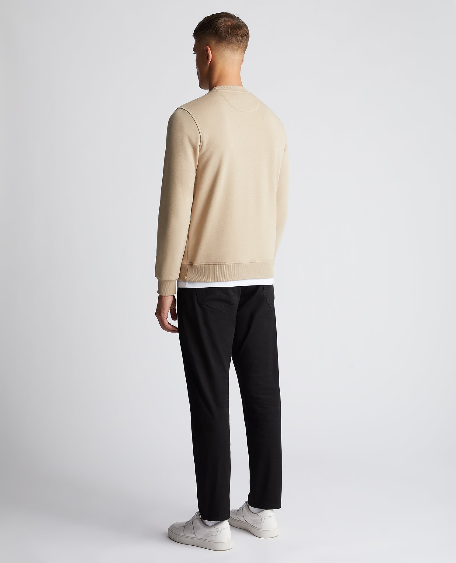 Tapered Fit Cotton-Blend Sweatshirt