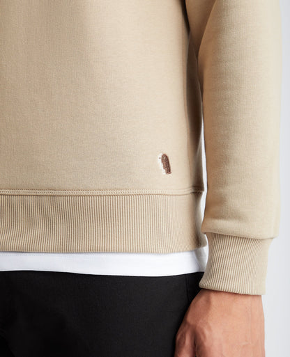 Tapered Fit Cotton-Blend Sweatshirt