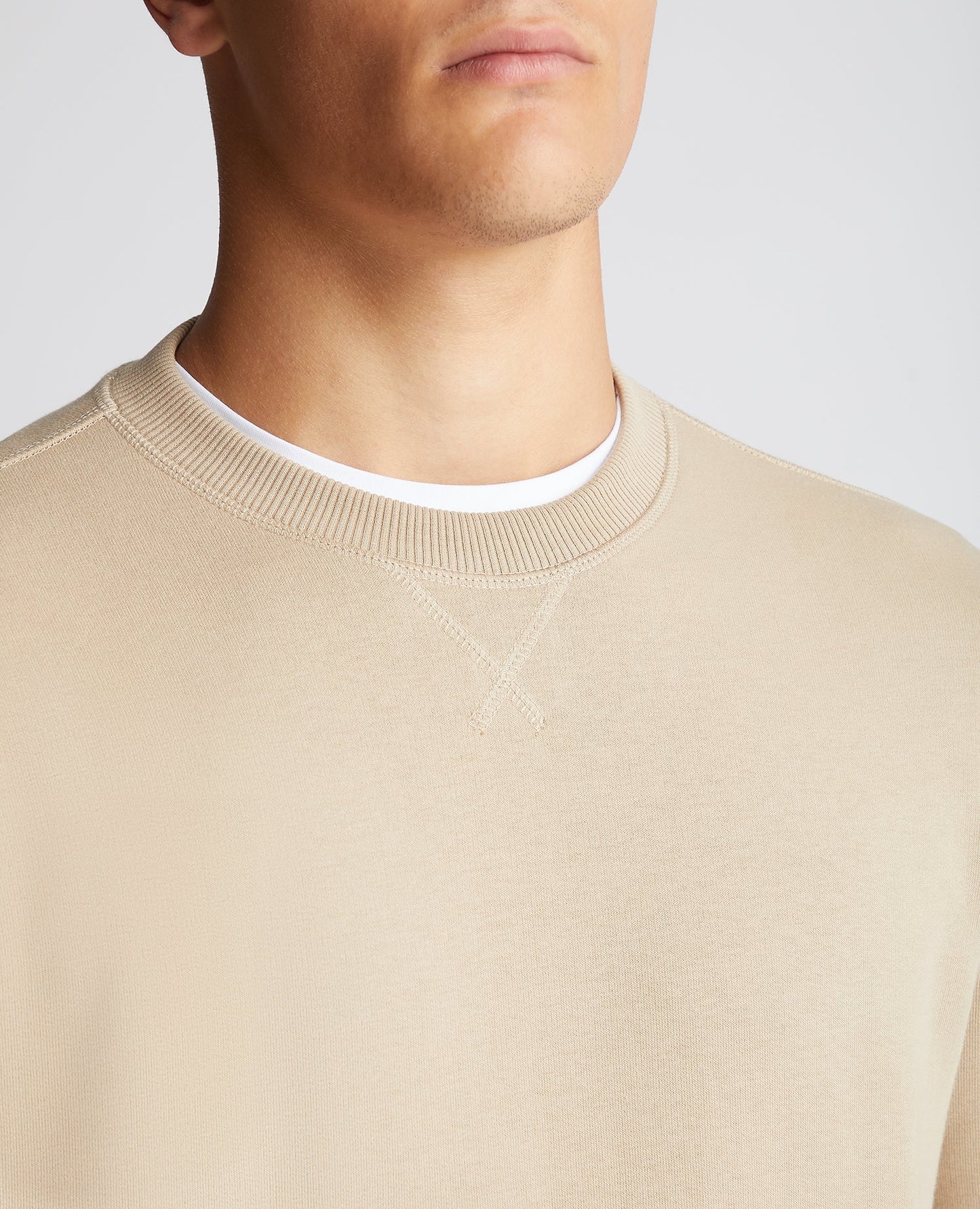 Tapered Fit Cotton-Blend Sweatshirt