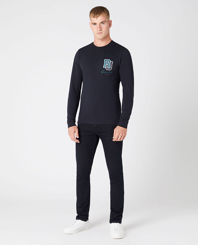 Tapered Fit Cotton-Stretch T-Shirt