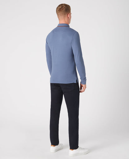 Slim Fit Cotton-Stretch Pique Polo Shirt
