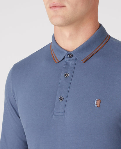 Slim Fit Cotton-Stretch Pique Polo Shirt