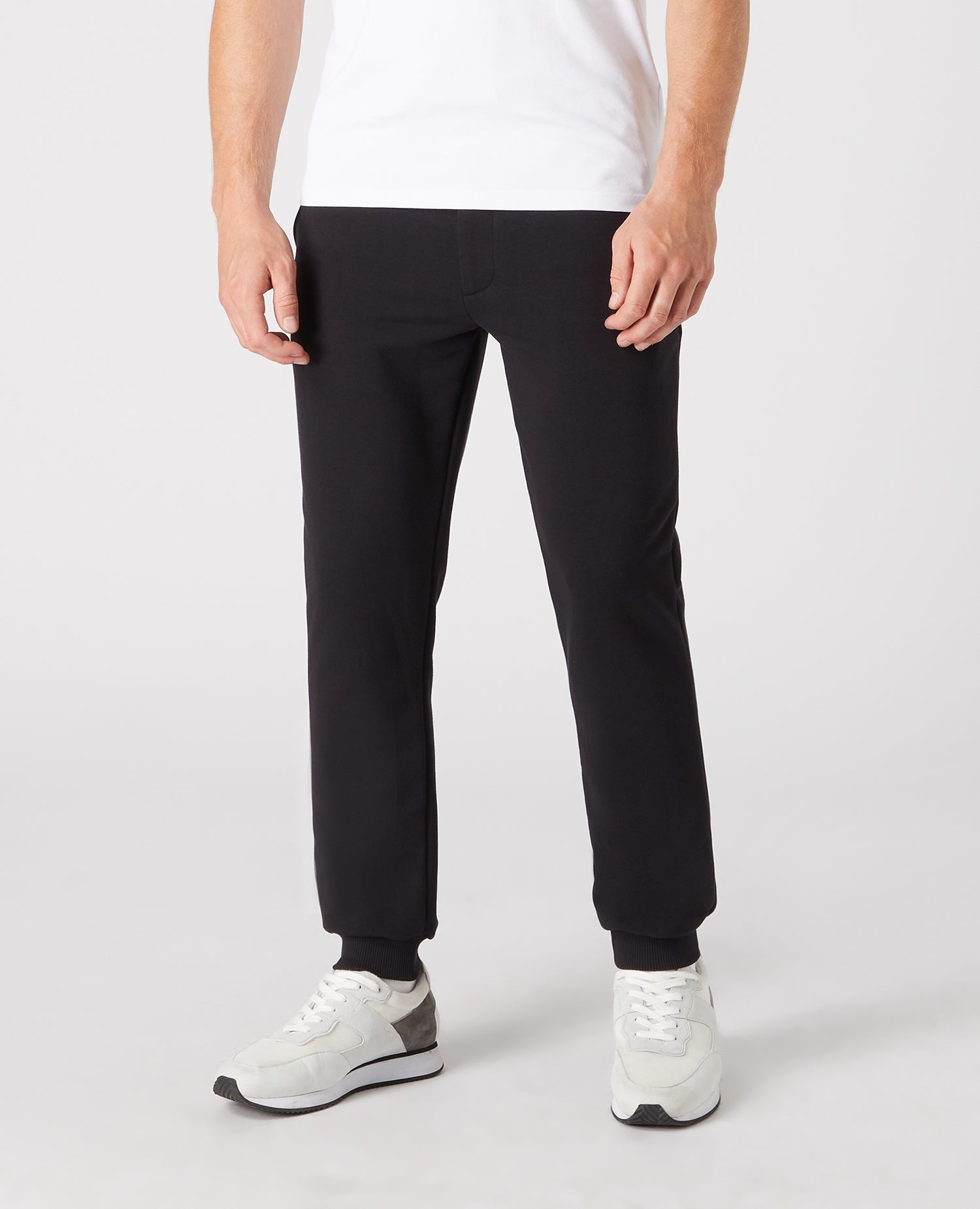Tapered Fit Cotton-Blend Jogger Bottoms