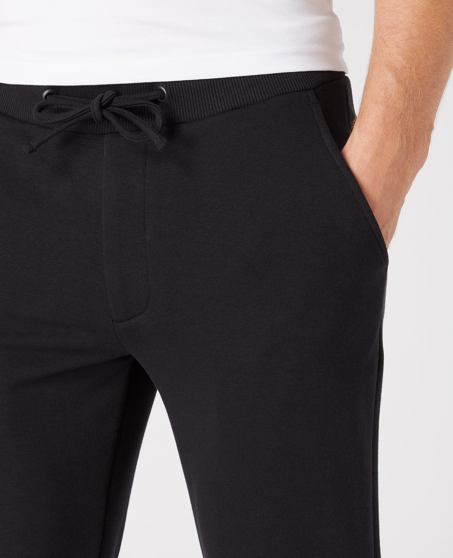 Tapered Fit Cotton-Blend Jogger Bottoms