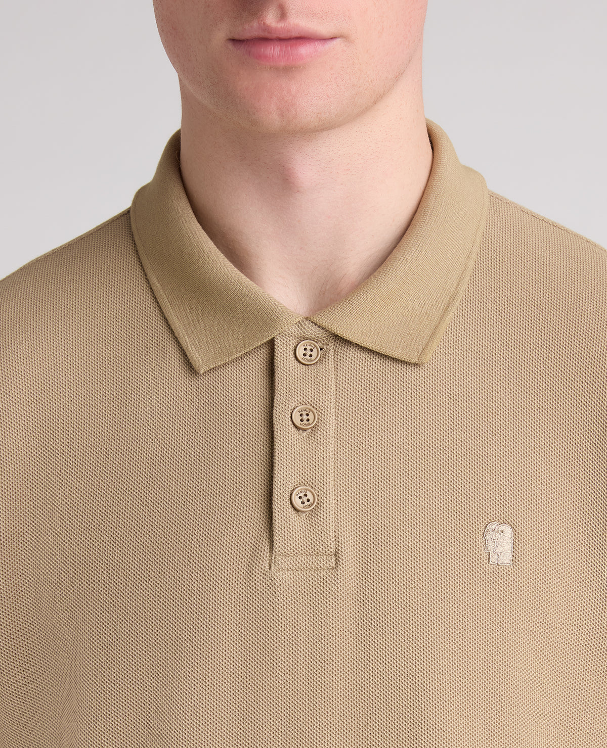 Stone Branded Cotton Polo