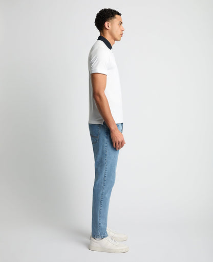 Tapered Fit Cotton-Blend Polo Shirt