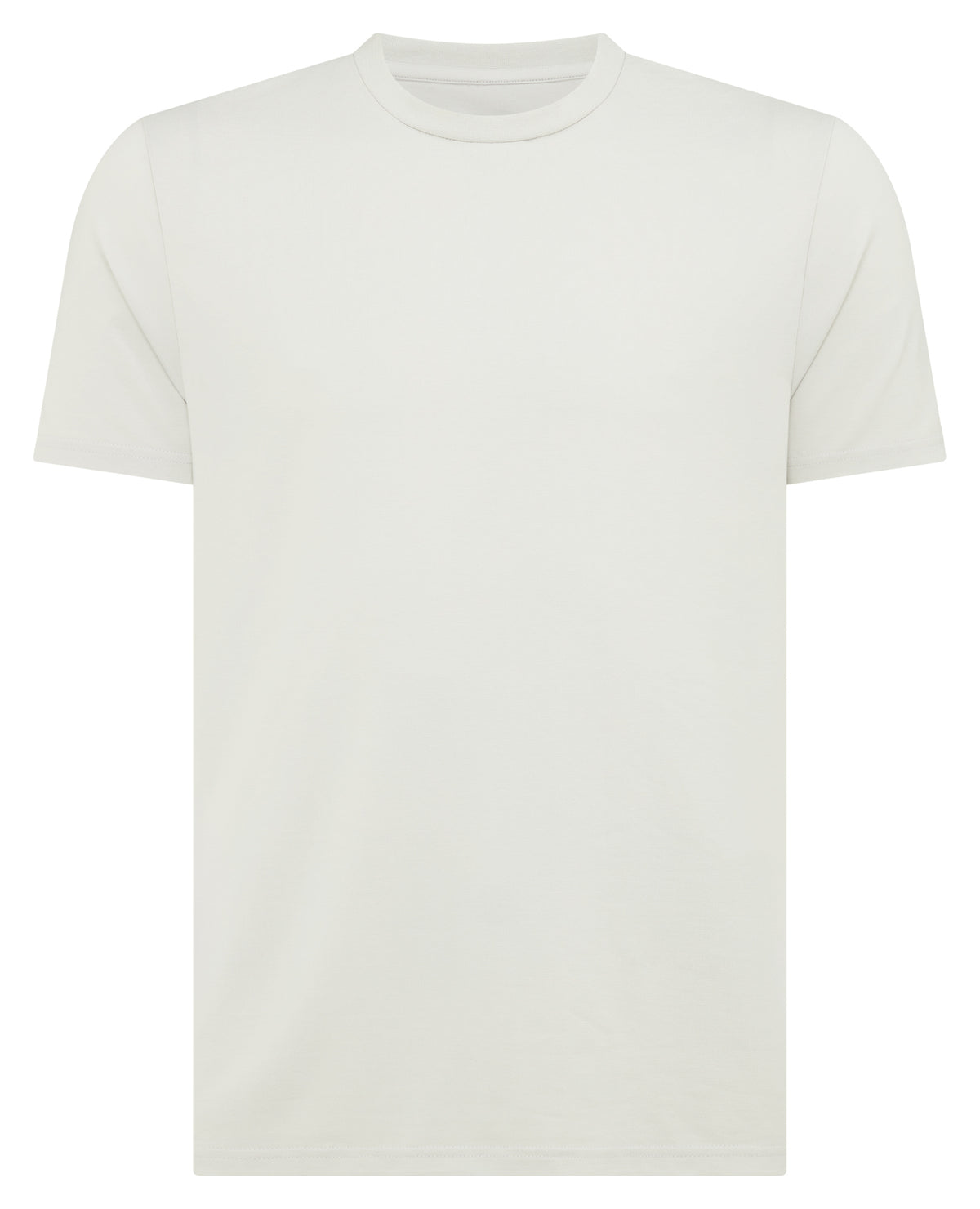 Man wearing a grey Relaxed Fit Crew Neck Tencel T-Shirt