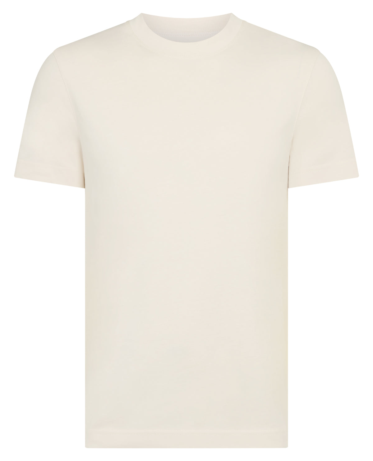 Man wearing a sand Relaxed Fit Organic Cotton T-Shirt