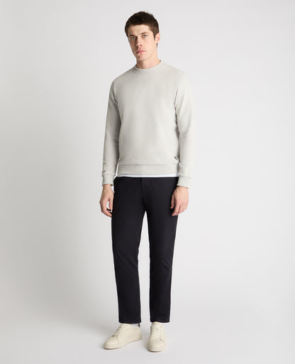 Crew Neck Terry Embroidered Sweatshirt