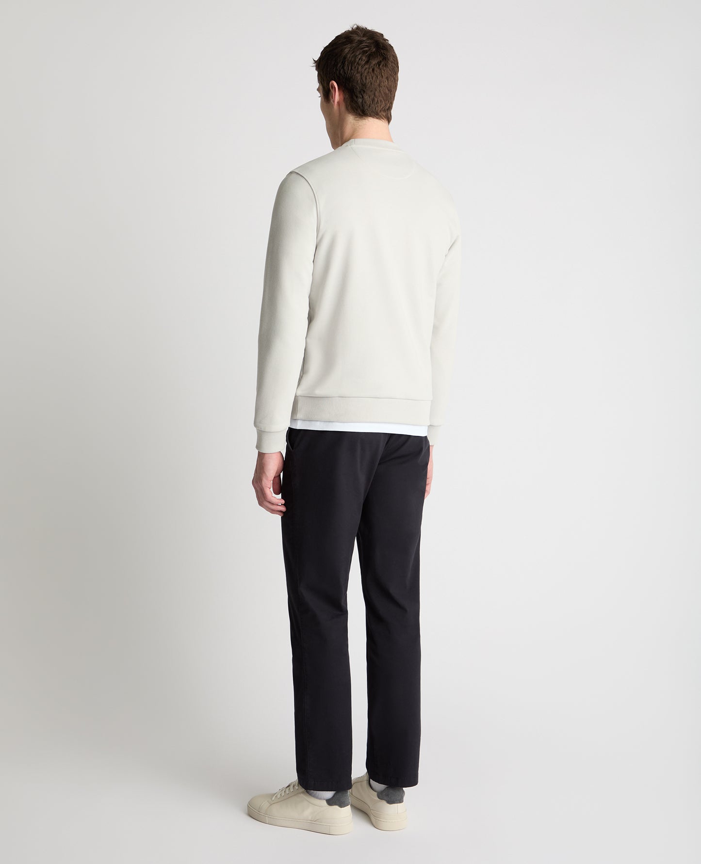 Crew Neck Terry Embroidered Sweatshirt