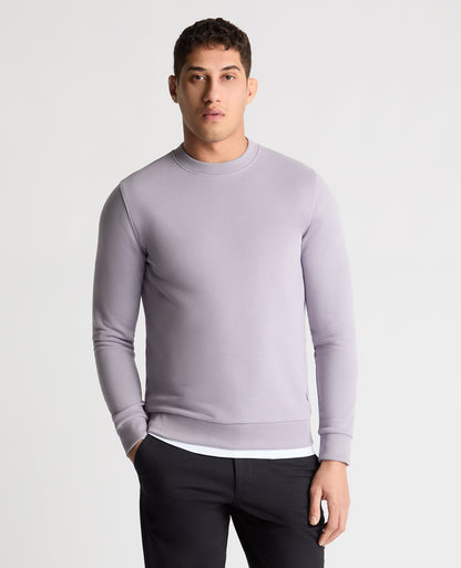 Crew Neck Terry Embroidered Sweatshirt