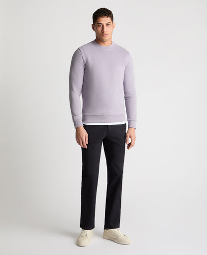 Crew Neck Terry Embroidered Sweatshirt