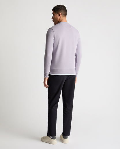 Crew Neck Terry Embroidered Sweatshirt