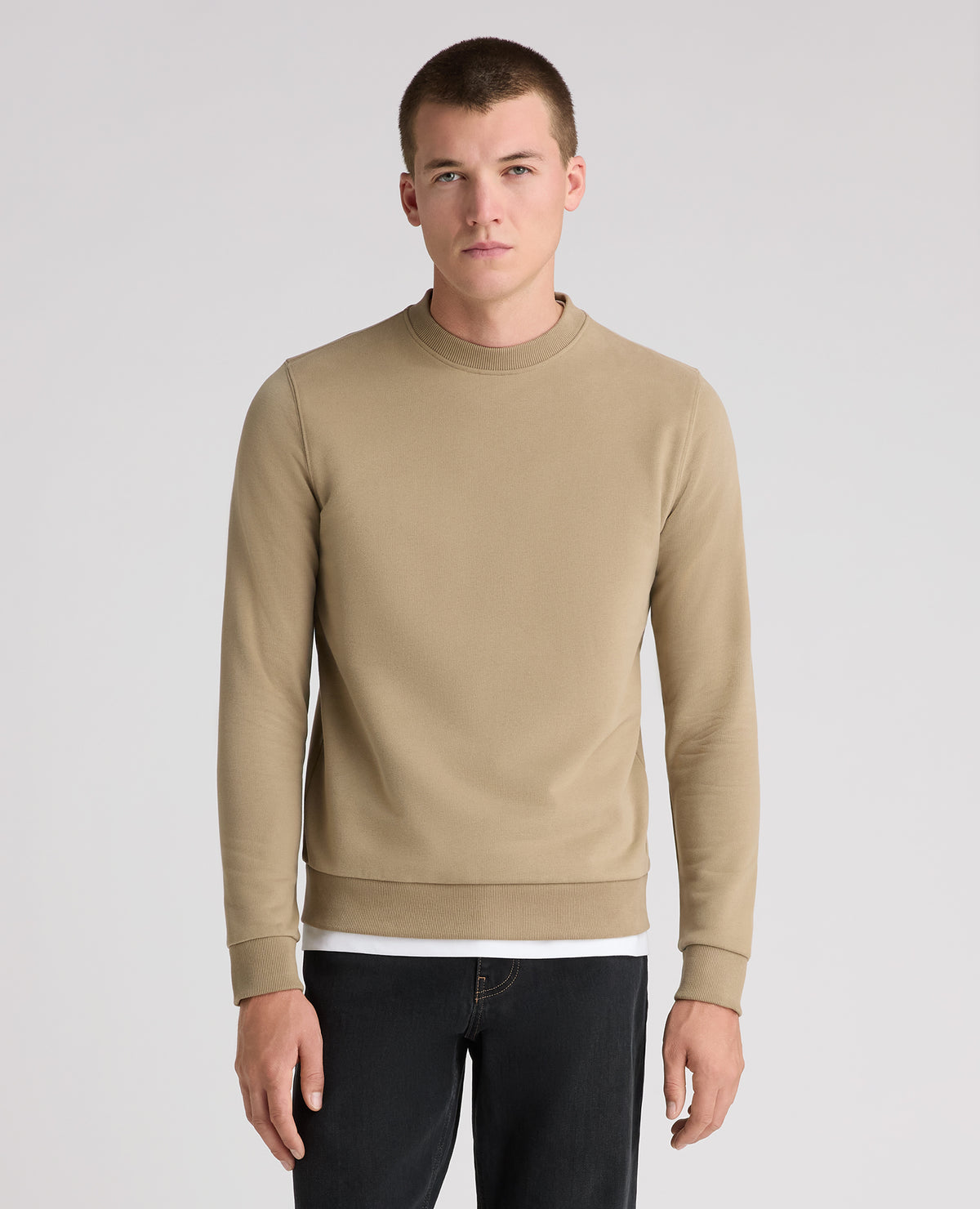 Stone Embroidered Terry Sweatshirt