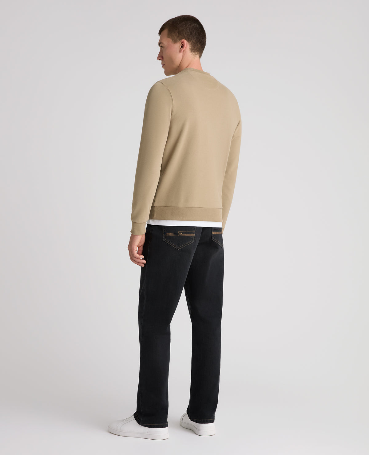 Stone Embroidered Terry Sweatshirt