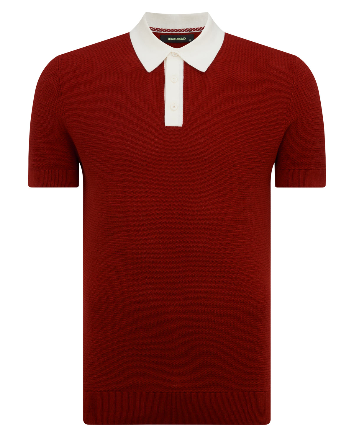 Man wearing a orange Slim Fit Cotton Polo Shirt