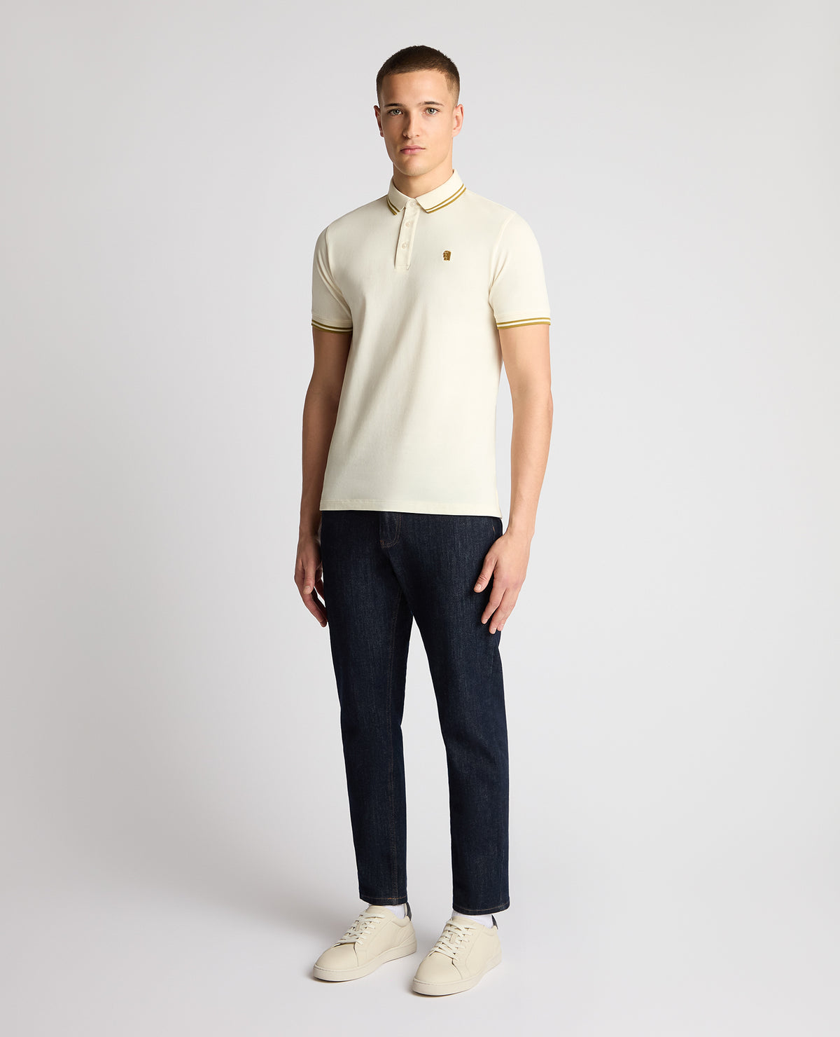 Man wearing a cream jumper