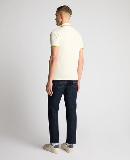Tapered Fit Cotton-Stretch Polo Shirt