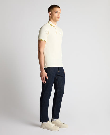 Tapered Fit Cotton-Stretch Polo Shirt