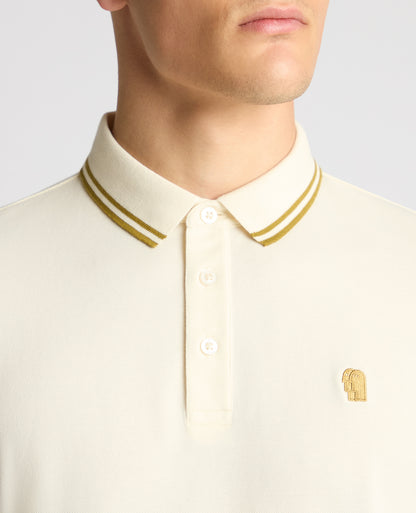 Tapered Fit Cotton-Stretch Polo Shirt