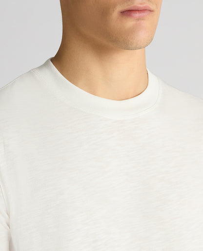 Tapered Fit Cotton Crew Neck Tee