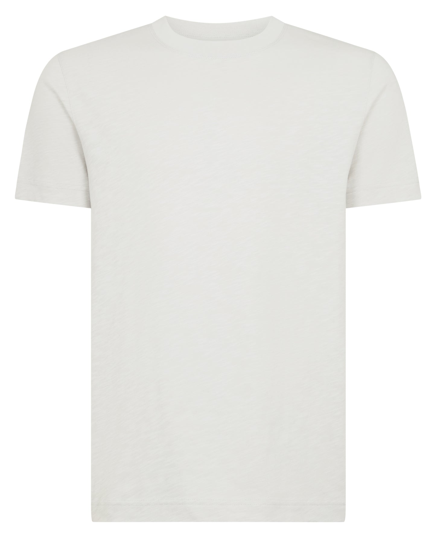 Crew Neck Slub Yarn Jersey T-Shirt