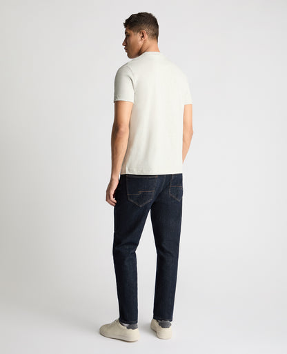Crew Neck Slub Yarn Jersey T-Shirt