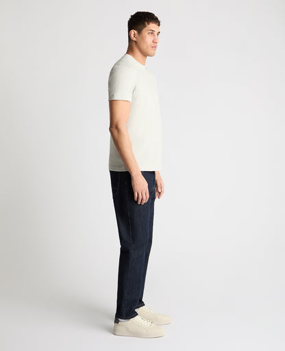 Crew Neck Slub Yarn Jersey T-Shirt