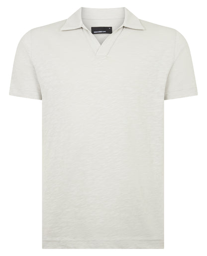 Slub Yarn Jersey Polo Shirt