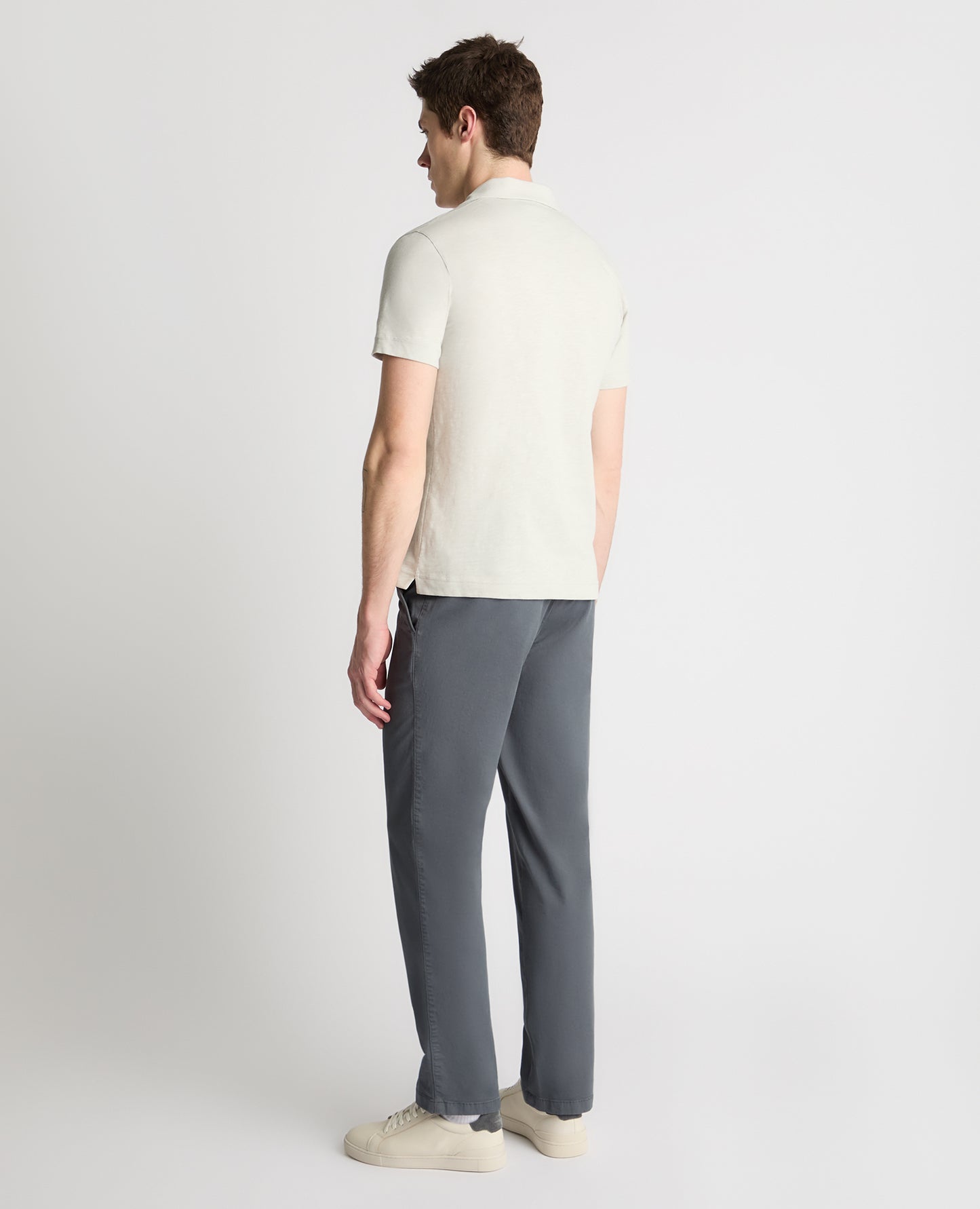 Slub Yarn Jersey Polo Shirt