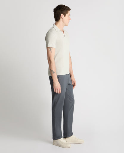 Slub Yarn Jersey Polo Shirt