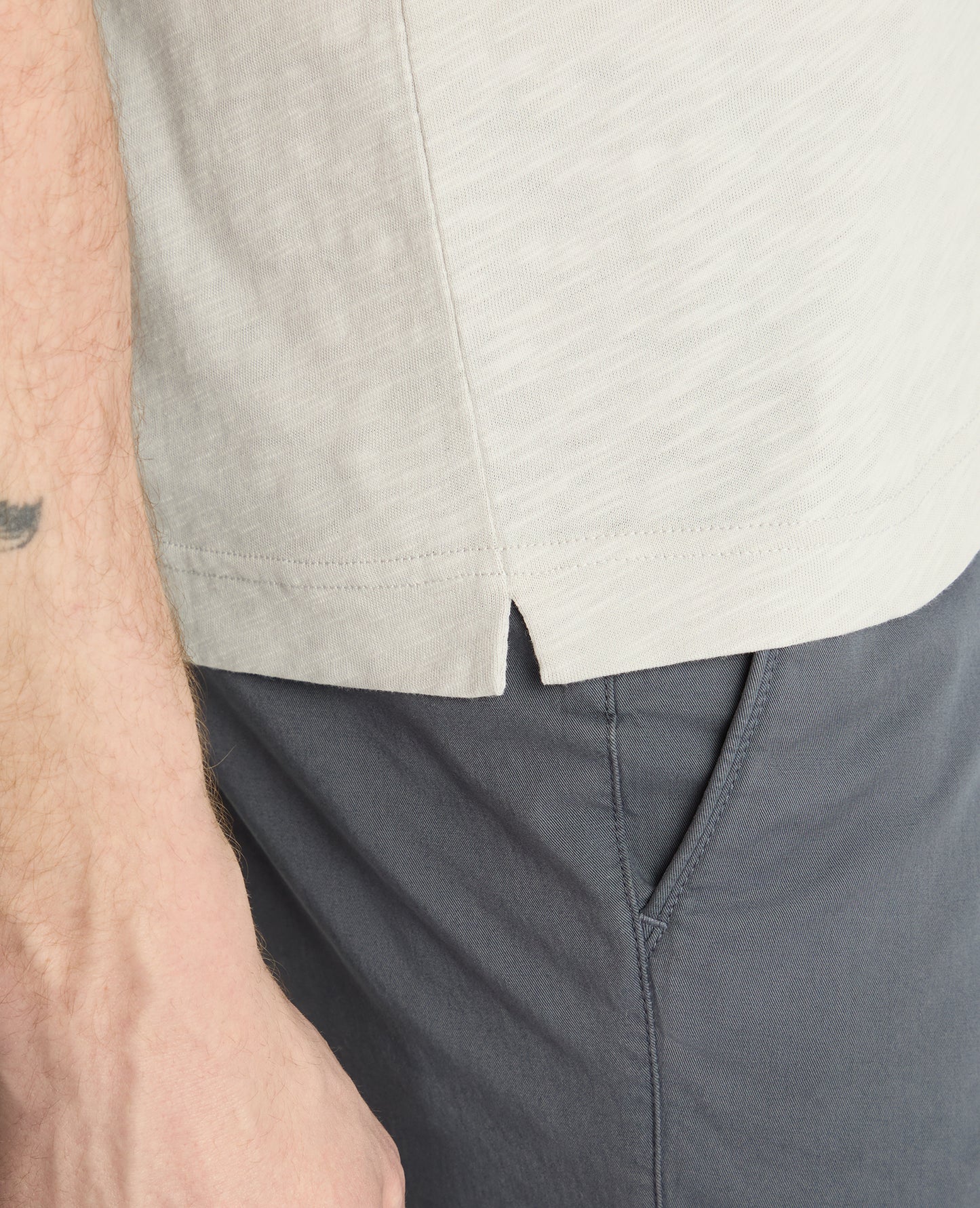Slub Yarn Jersey Polo Shirt