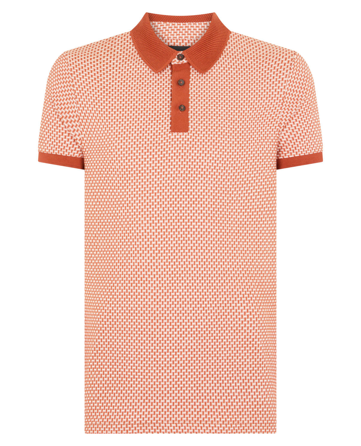 Man wearing a orange jumper