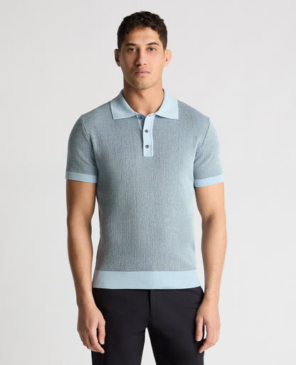 Man wearing a blue jumper