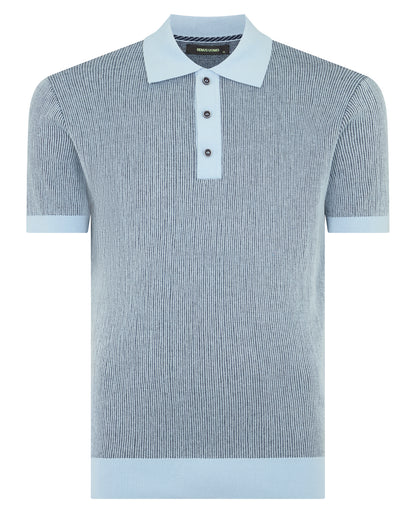 Man wearing a blue jumper