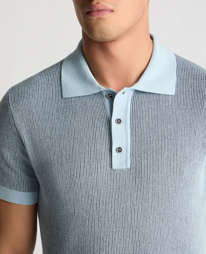 Man wearing a blue jumper