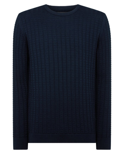 Grid Knit Wool-Blend Sweater