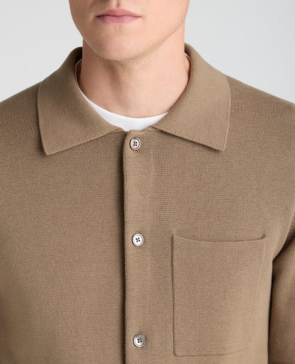 Stone Button Up Cotton Cardigan