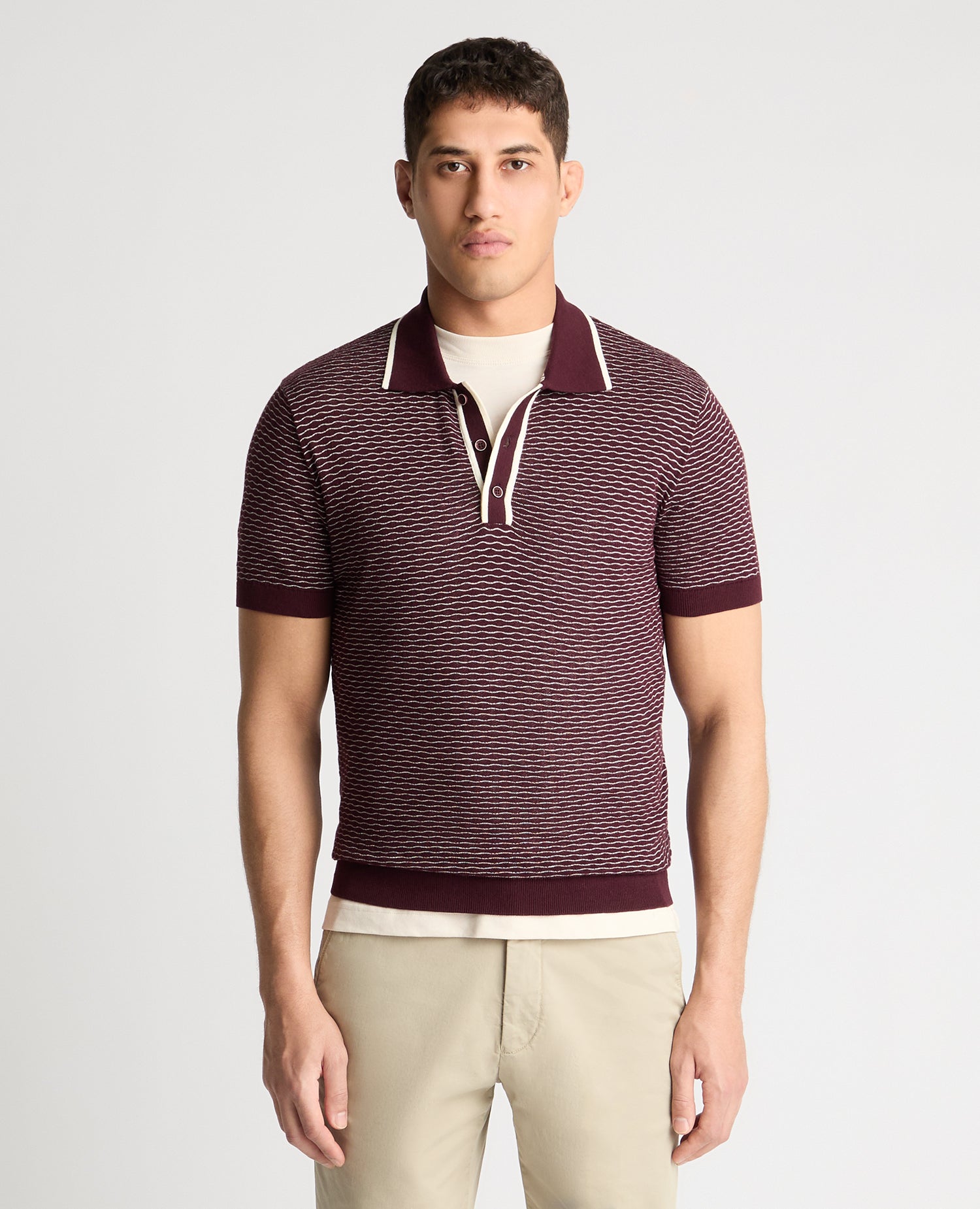 Man wearing a red jumper