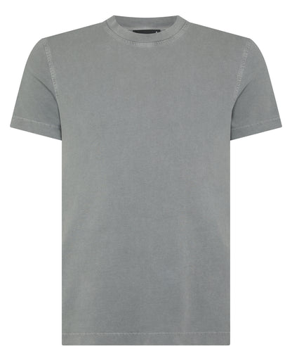 Man wearing a grey Relaxed Fit Organic Cotton T-Shirt