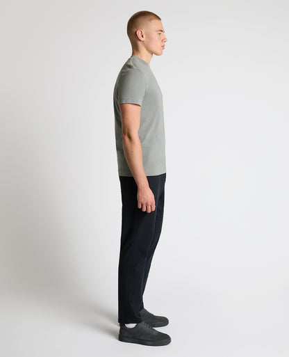 Man wearing a grey Relaxed Fit Organic Cotton T-Shirt