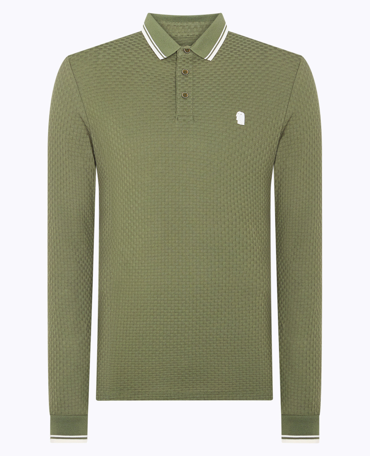 Man wearing a green jumper